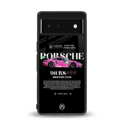 911 drifting club back phone cover | glass case for Google Pixel 6A