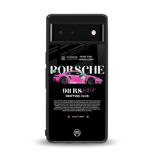 911 drifting club back phone cover | glass case for Google Pixel 6A