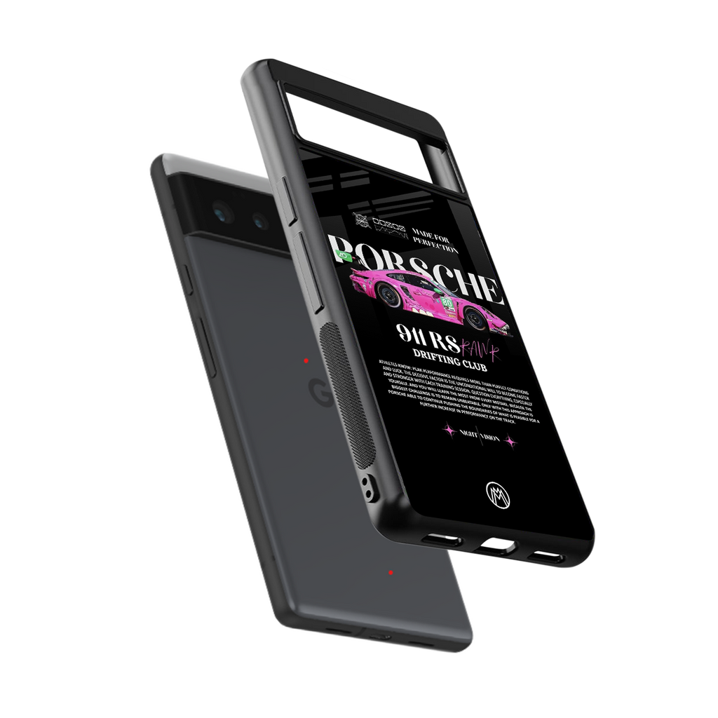 911 drifting club back phone cover | glass case for google pixel 6