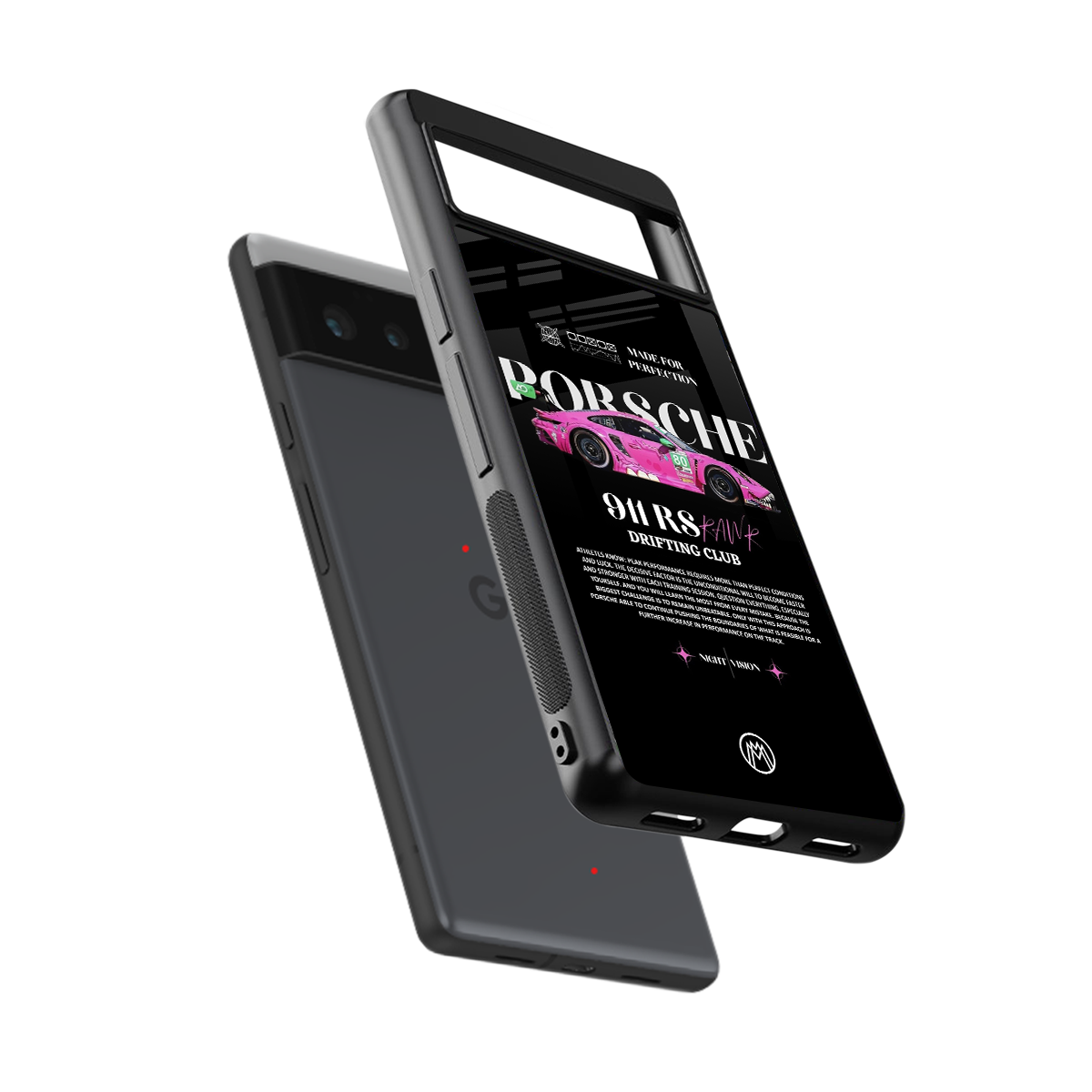 911 drifting club back phone cover | glass case for google pixel 6