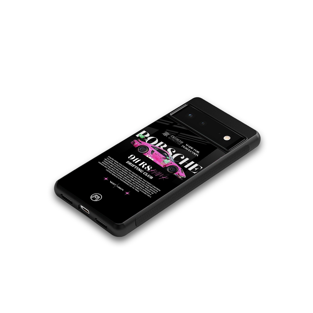 911 drifting club back phone cover | glass case for google pixel 6