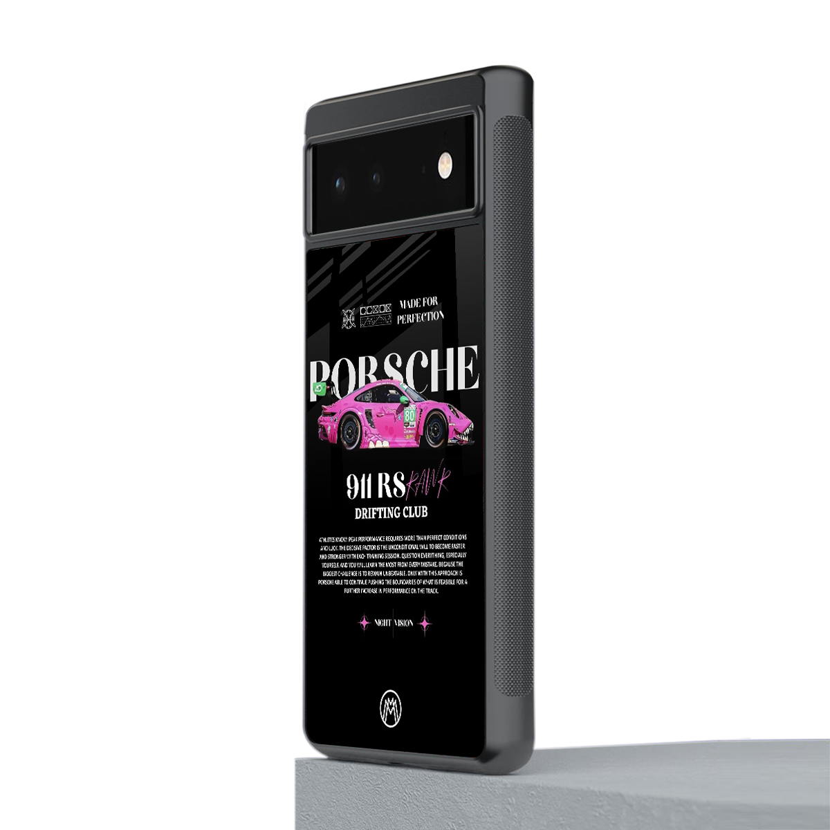 911 drifting club back phone cover | glass case for google pixel 6