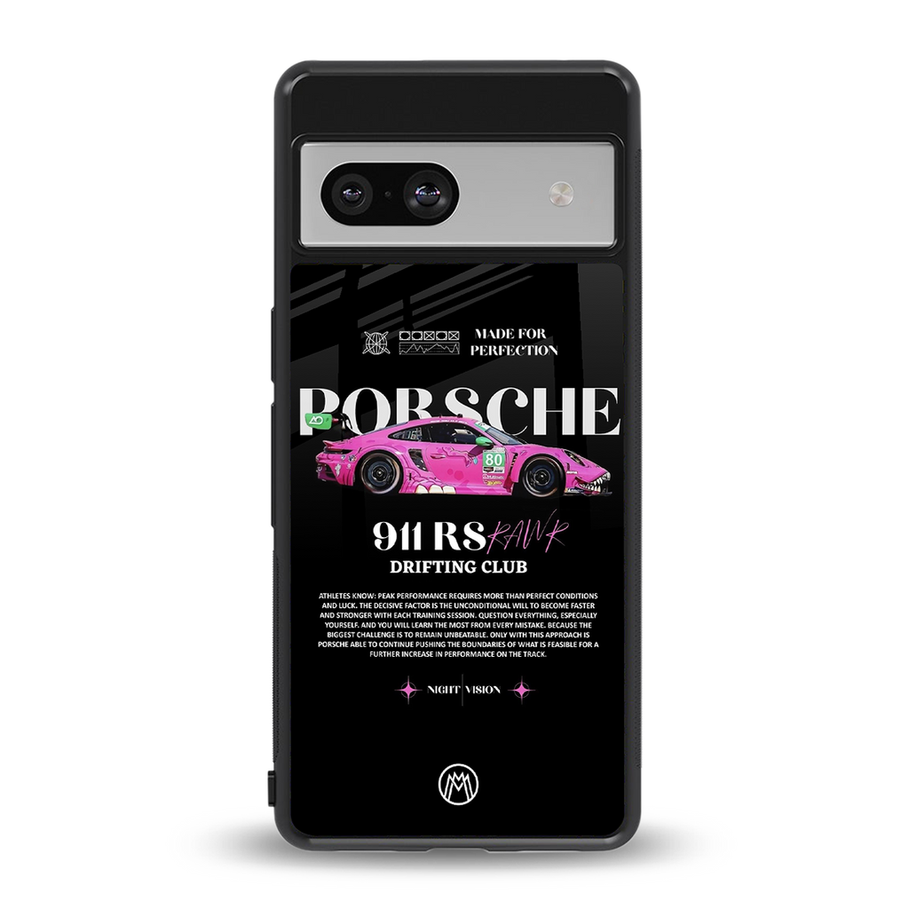 911 drifting club back phone cover | glass case for Google Pixel 7