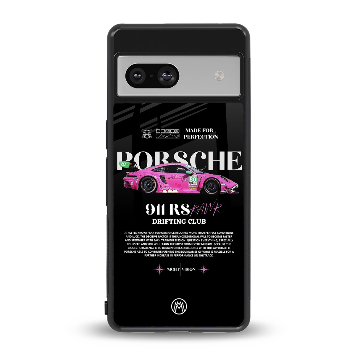 911 drifting club back phone cover | glass case for Google Pixel 7