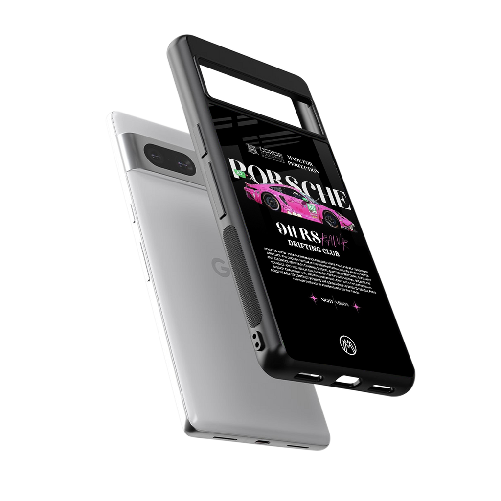911 drifting club back phone cover | glass case for Google Pixel 7
