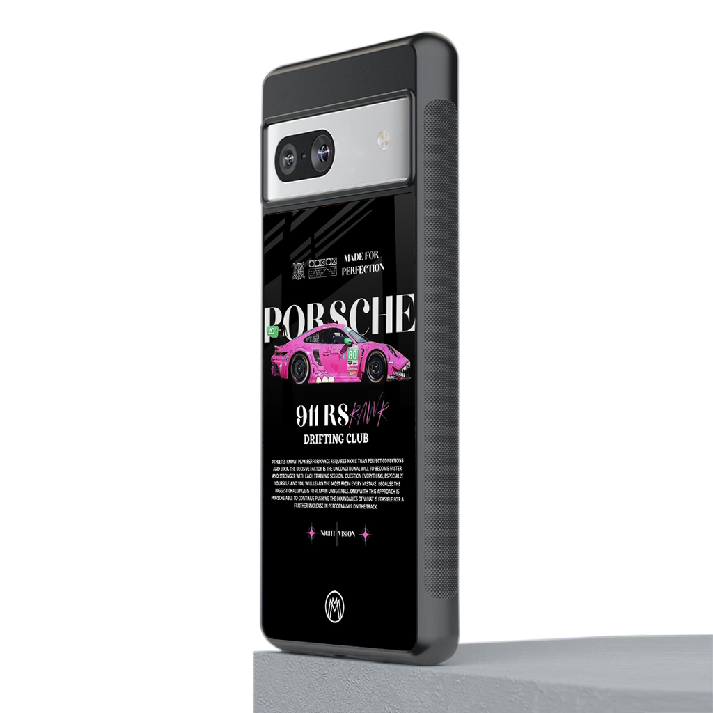 911 drifting club back phone cover | glass case for Google Pixel 7