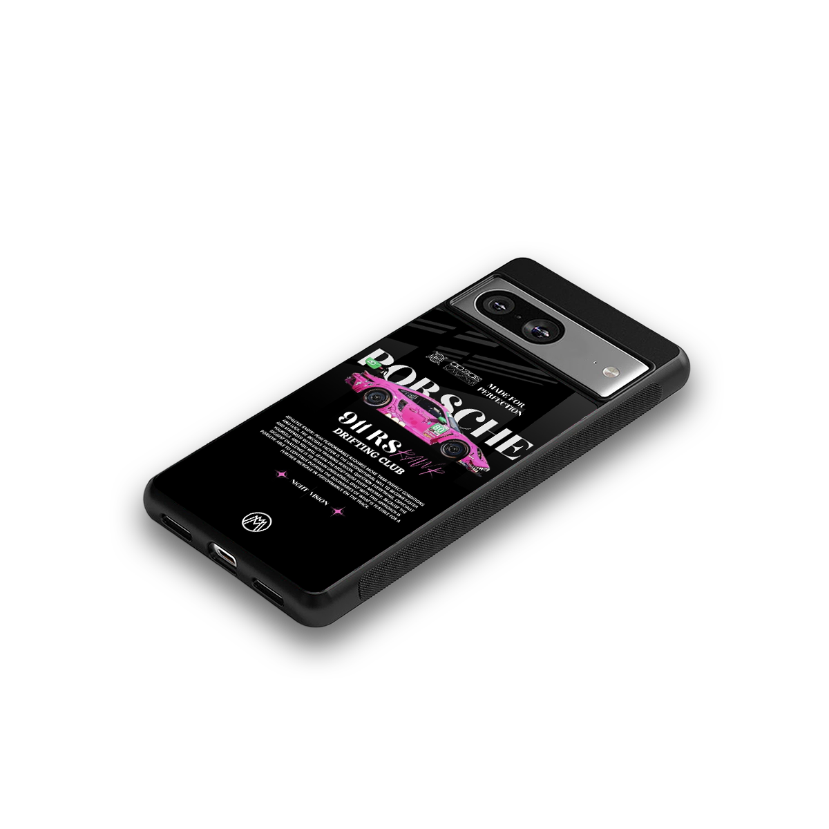 911 drifting club back phone cover | glass case for Google Pixel 8