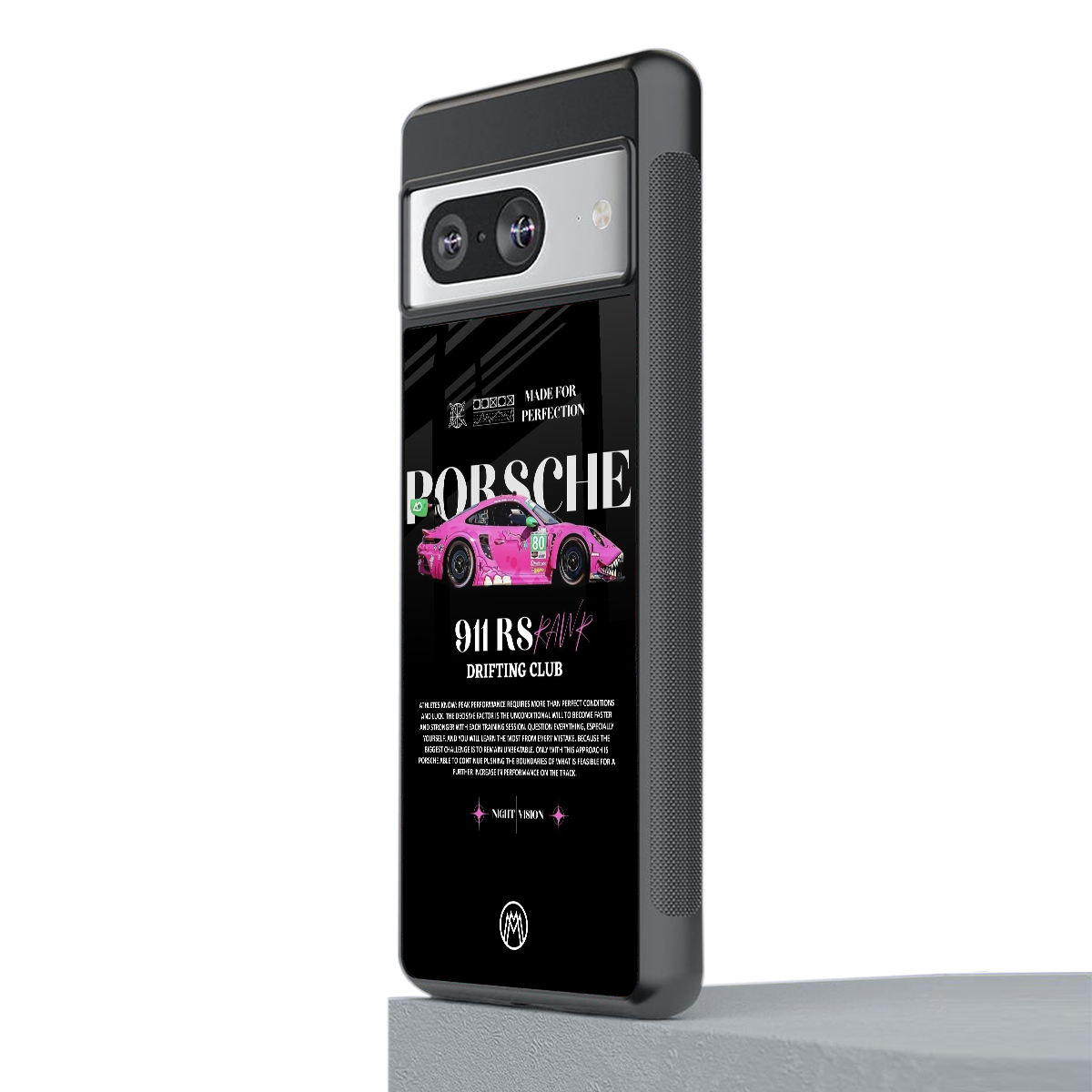911 drifting club back phone cover | glass case for Google Pixel 8