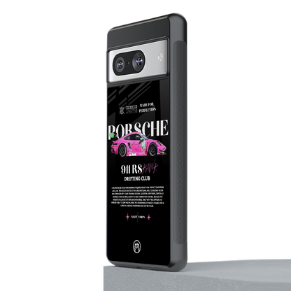 911 drifting club back phone cover | glass case for Google Pixel 8