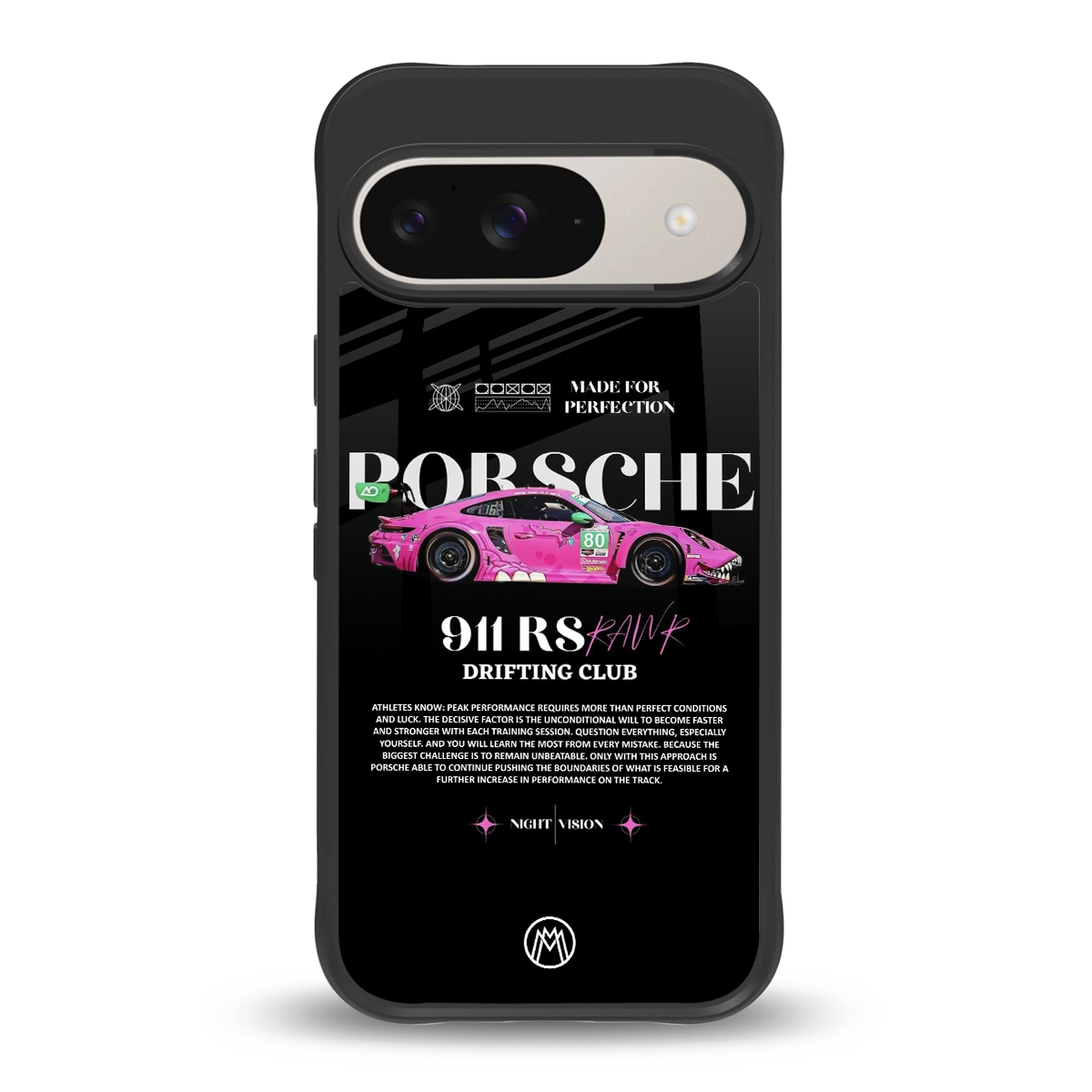 911 drifting club back phone cover | glass case for google pixel 9