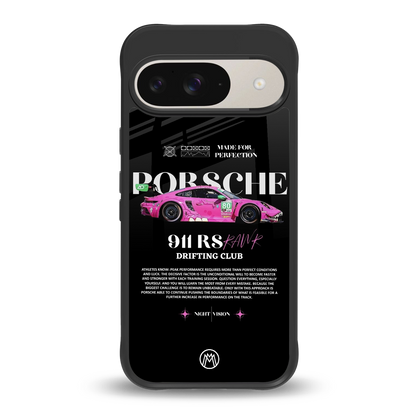 911 drifting club back phone cover | glass case for google pixel 9