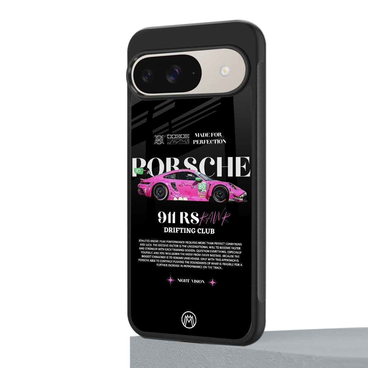 911 drifting club back phone cover | glass case for google pixel 9