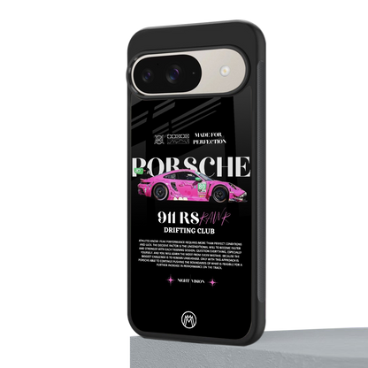 911 drifting club back phone cover | glass case for google pixel 9