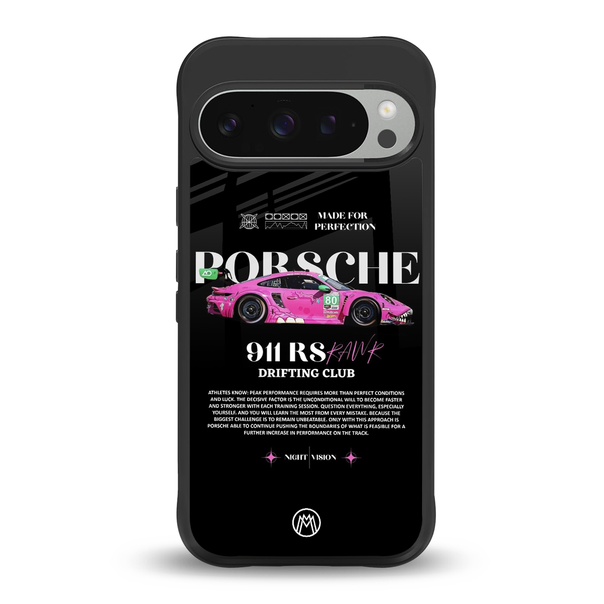 911 drifting club back phone cover | glass case for google pixel 9 pro xl