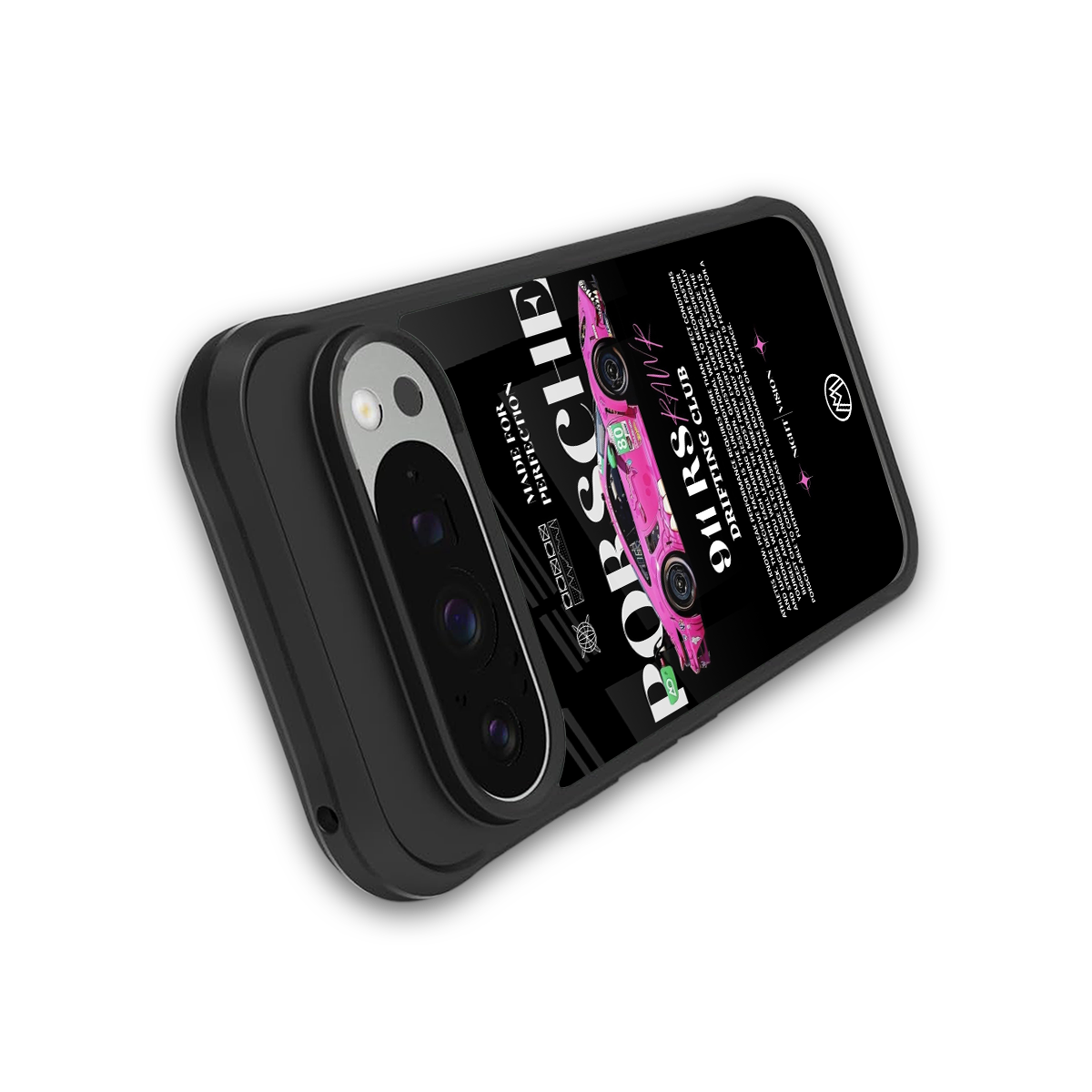 911 drifting club back phone cover | glass case for google pixel 9 pro xl