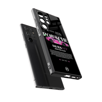 911 drifting club back phone cover | glass case for samsung galaxy s23 ultra