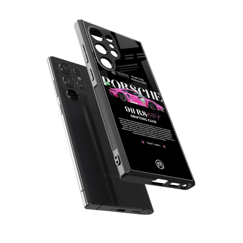 911 drifting club back phone cover | glass case for samsung galaxy s23 ultra