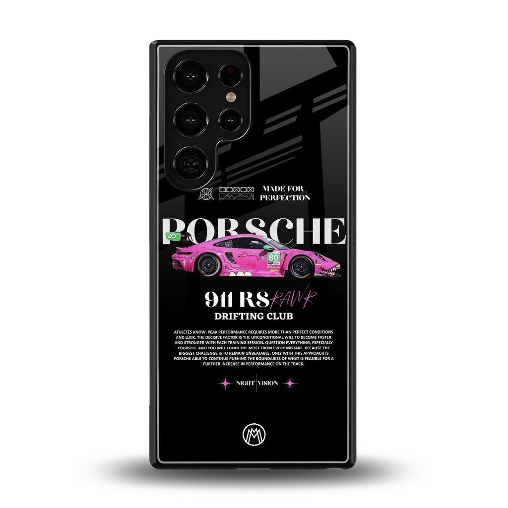 911 drifting club back phone cover | glass case for samsung galaxy s25 ultra