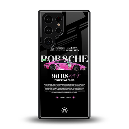 911 drifting club back phone cover | glass case for samsung galaxy s25 ultra