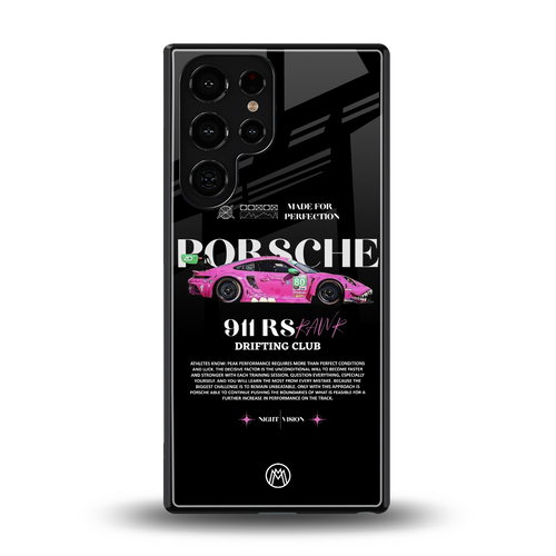 911 drifting club back phone cover | glass case for samsung galaxy s25 ultra