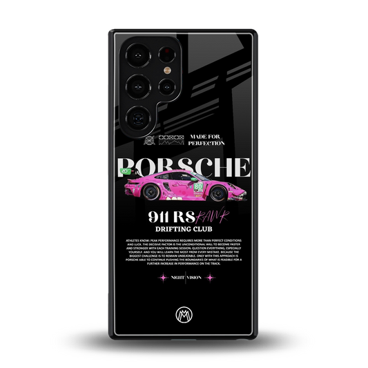 911 drifting club back phone cover | glass case for samsung galaxy s25 ultra