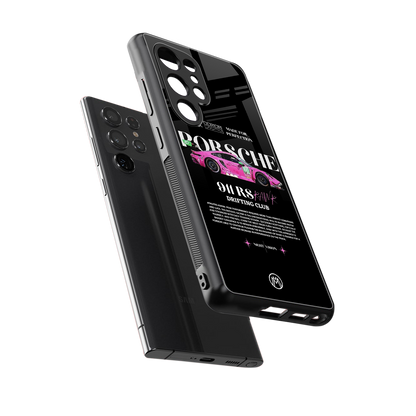 911 drifting club back phone cover | glass case for samsung galaxy s25 ultra