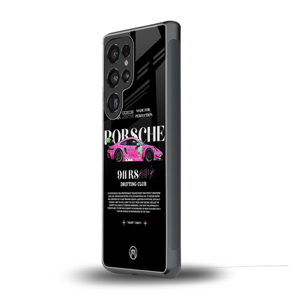 911 drifting club back phone cover | glass case for samsung galaxy s25 ultra