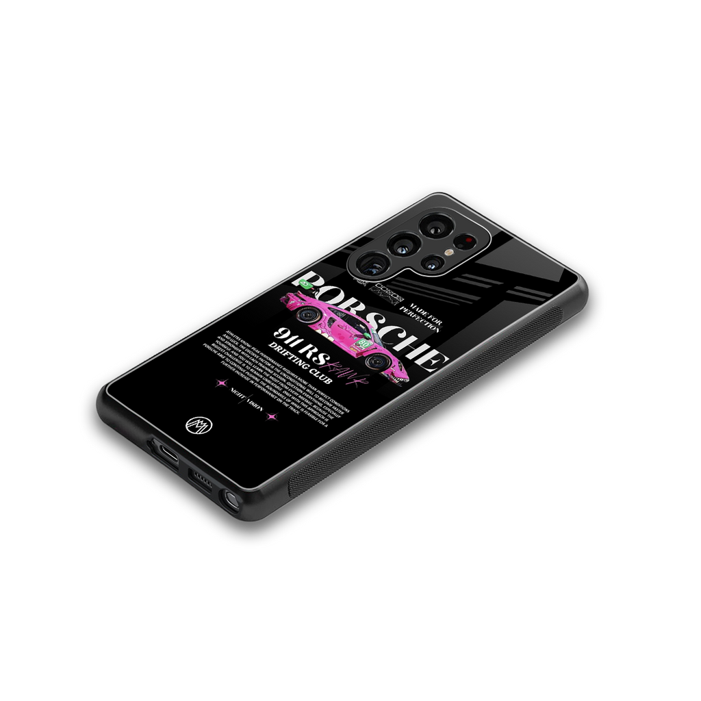 911 drifting club back phone cover | glass case for samsung galaxy s25 ultra