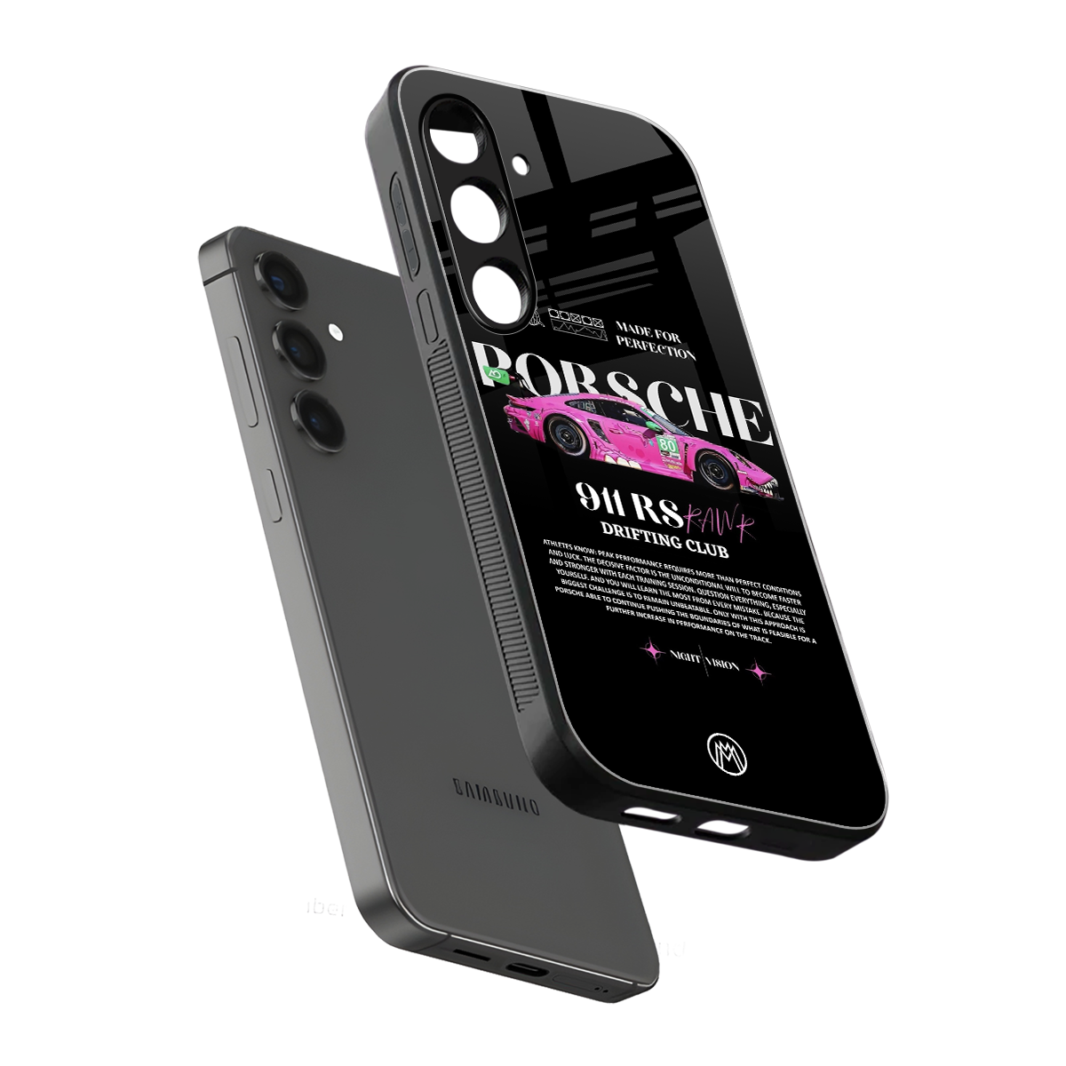 911 drifting club back phone cover | glass case for samsung galaxy s23 plus