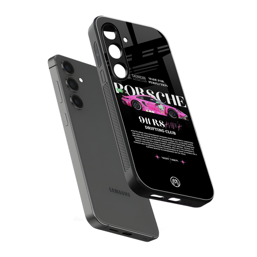 911 drifting club back phone cover | glass case for samsung galaxy s23 fe