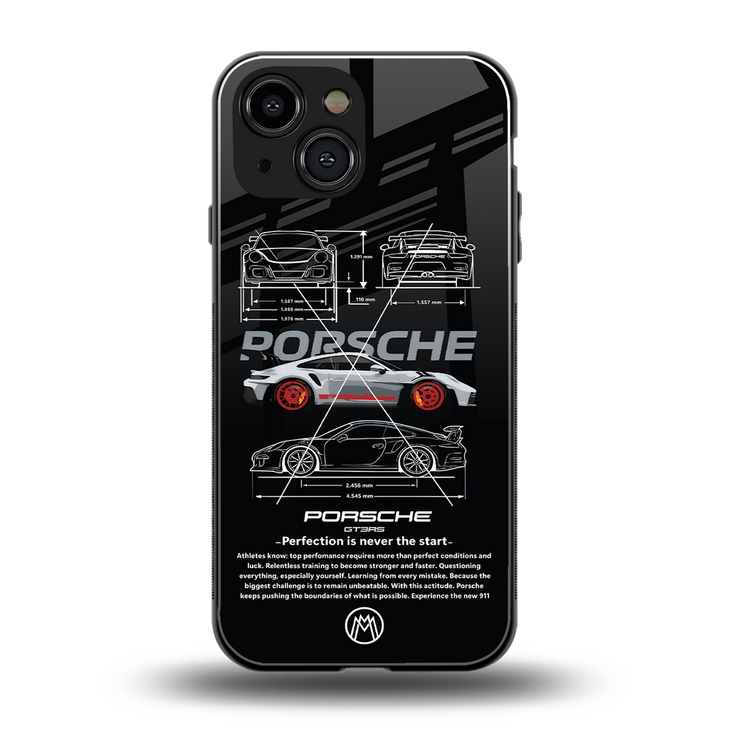 911 gt3 rs back phone cover | glass case for iphone 13 mini