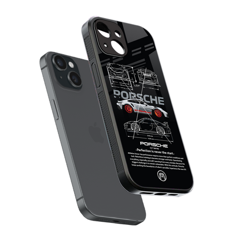 911 gt3 rs back phone cover | glass case for iphone 13 mini