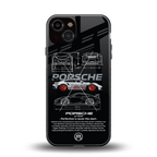 911 gt3 rs back phone cover | glass case for iphone 13