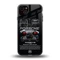 911 gt3 rs back phone cover | glass case for iphone 14 plus