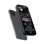 911 gt3 rs back phone cover | glass case for iphone 14 plus