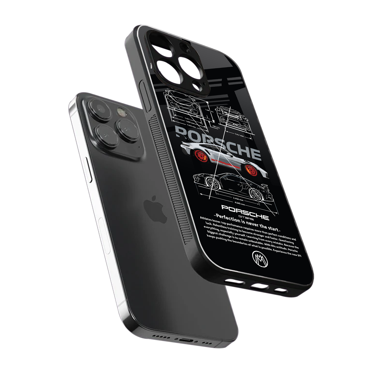 911 gt3 rs back phone cover | glass case for iphone 14 pro max