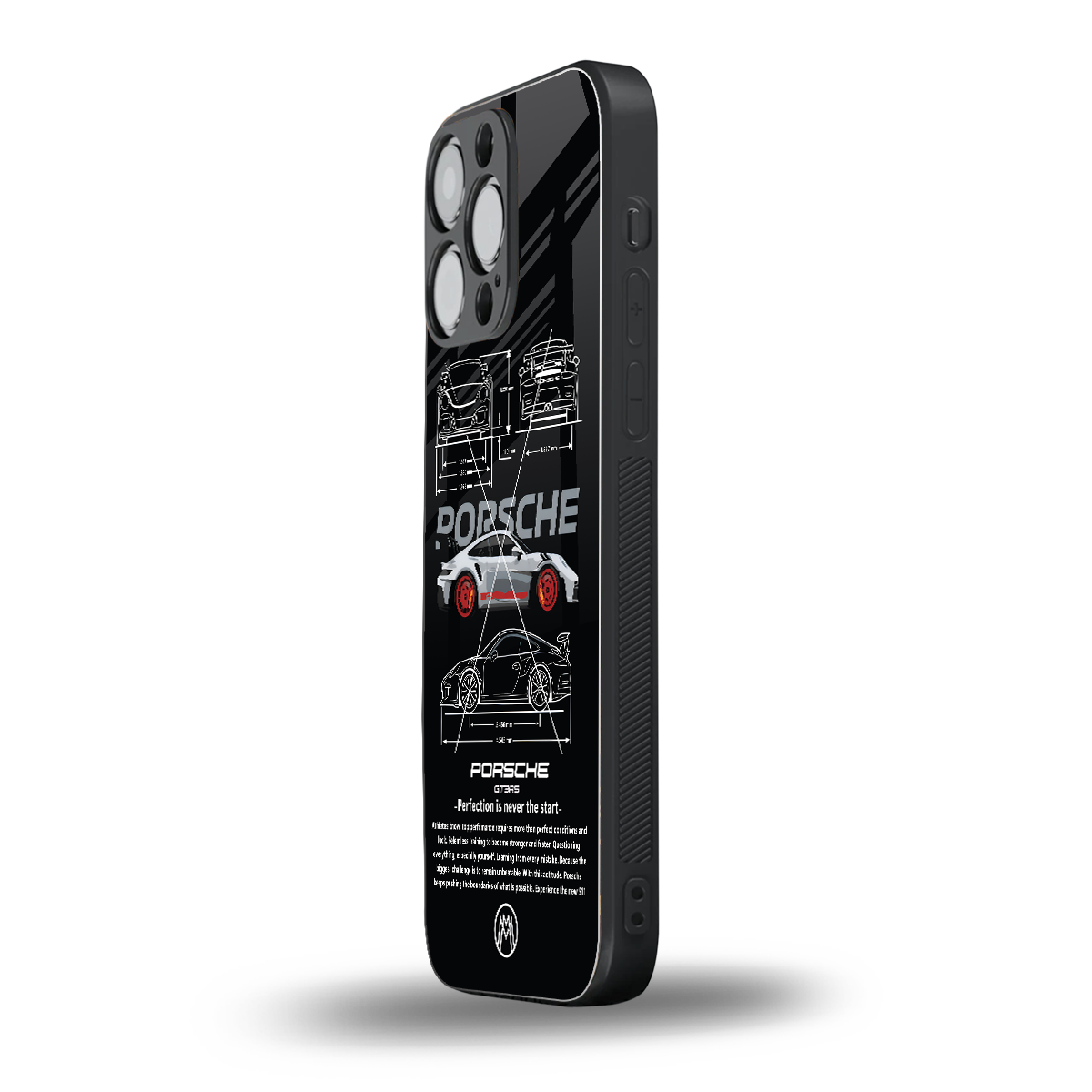 911 gt3 rs back phone cover | glass case for iphone 14 pro max