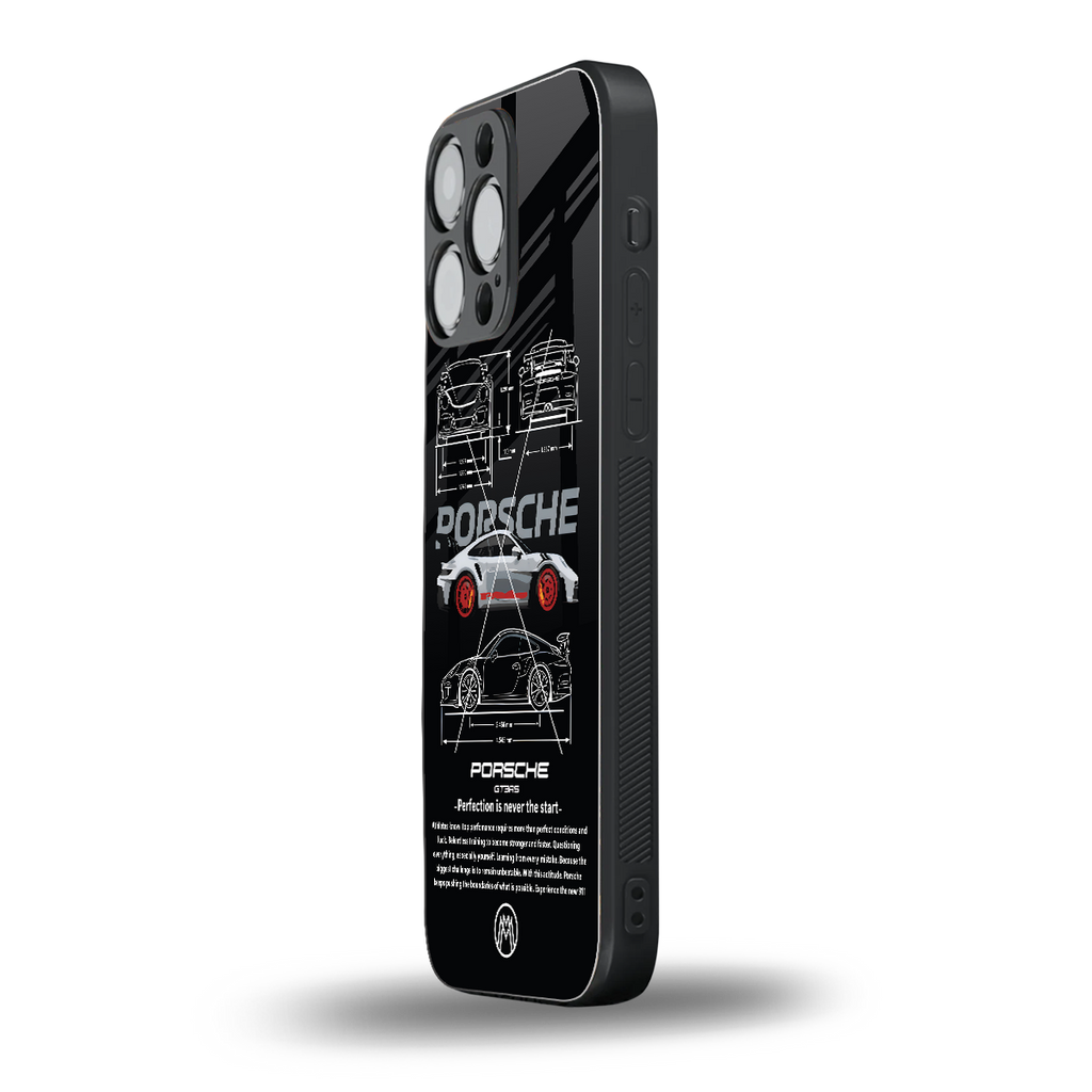911 gt3 rs back phone cover | glass case for iphone 15 pro max