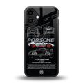 911 gt3 rs back phone cover | glass case for iphone 16 plus