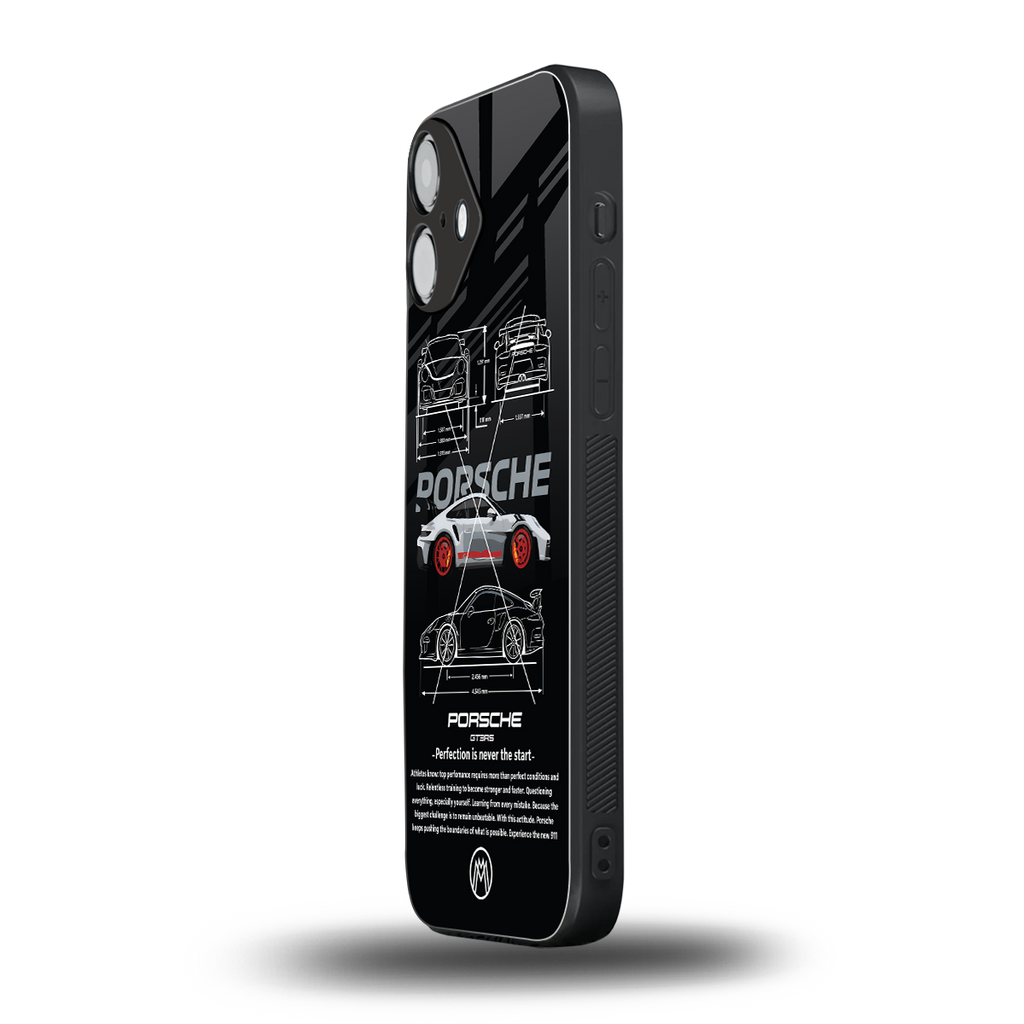 911 gt3 rs back phone cover | glass case for iphone 16 plus