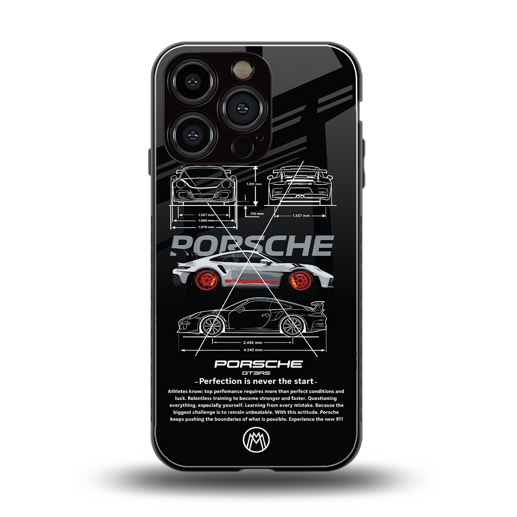 911 gt3 rs back phone cover | glass case for iphone 16 pro