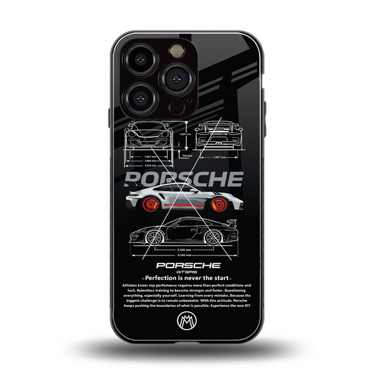 911 gt3 rs back phone cover | glass case for iphone 16 pro