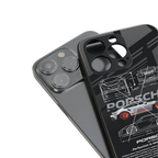 911 gt3 rs back phone cover | glass case for iphone 14 pro