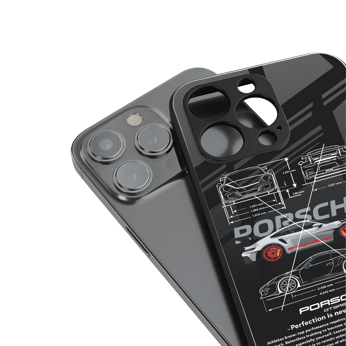 911 gt3 rs back phone cover | glass case for iphone 16 plus