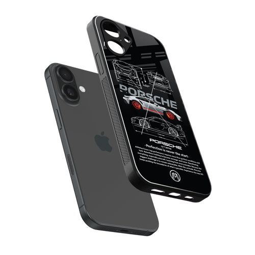 911 gt3 rs back phone cover | glass case for iphone 16