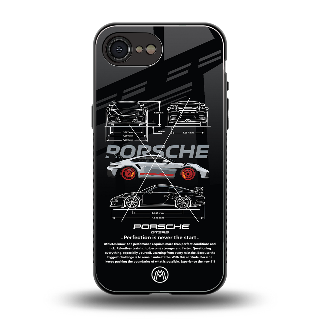 911 gt3 rs back phone cover | glass case for iphone 16e