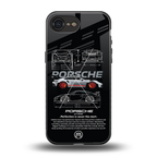 911 gt3 rs back phone cover | glass case for iphone 16e