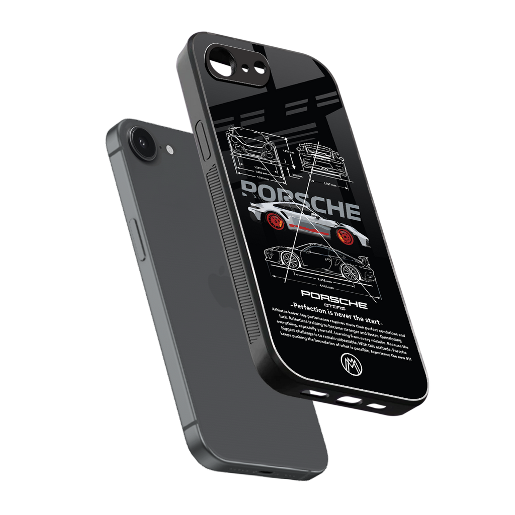 911 gt3 rs back phone cover | glass case for iphone 16e