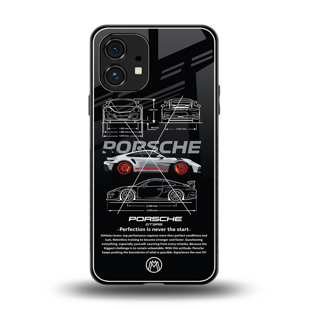 911 gt3 rs back phone cover | glass case for nothing phone 1