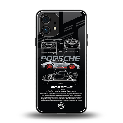 911 gt3 rs back phone cover | glass case for nothing phone 1